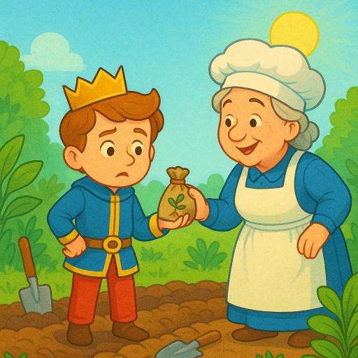 Lazy Prince’s Feast: A Funny Moral Story for Children 3 Magic-seed-garden