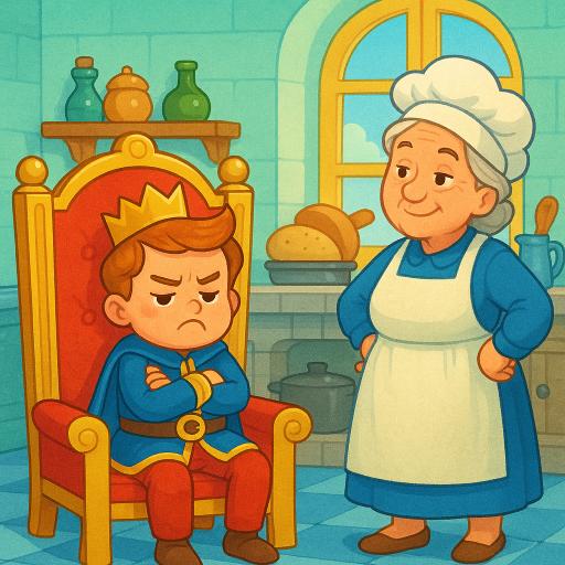 Lazy Prince’s Feast: A Funny Moral Story for Children 2 Spoiled-prince-kitchen
