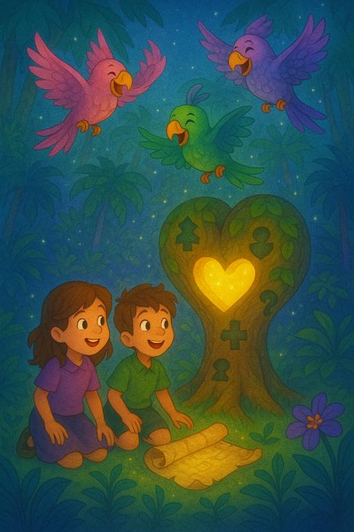 Mysterious Island Quest with Puzzles and Talking Parrots 3 colorful jungle puzzle